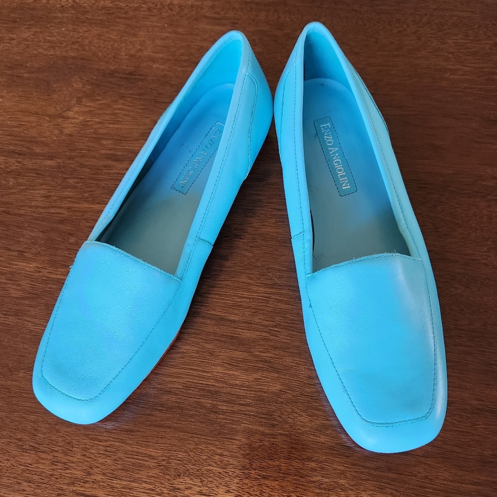 EUC. Enzo Angiolini Liberty Loafers Robin's egg blue
